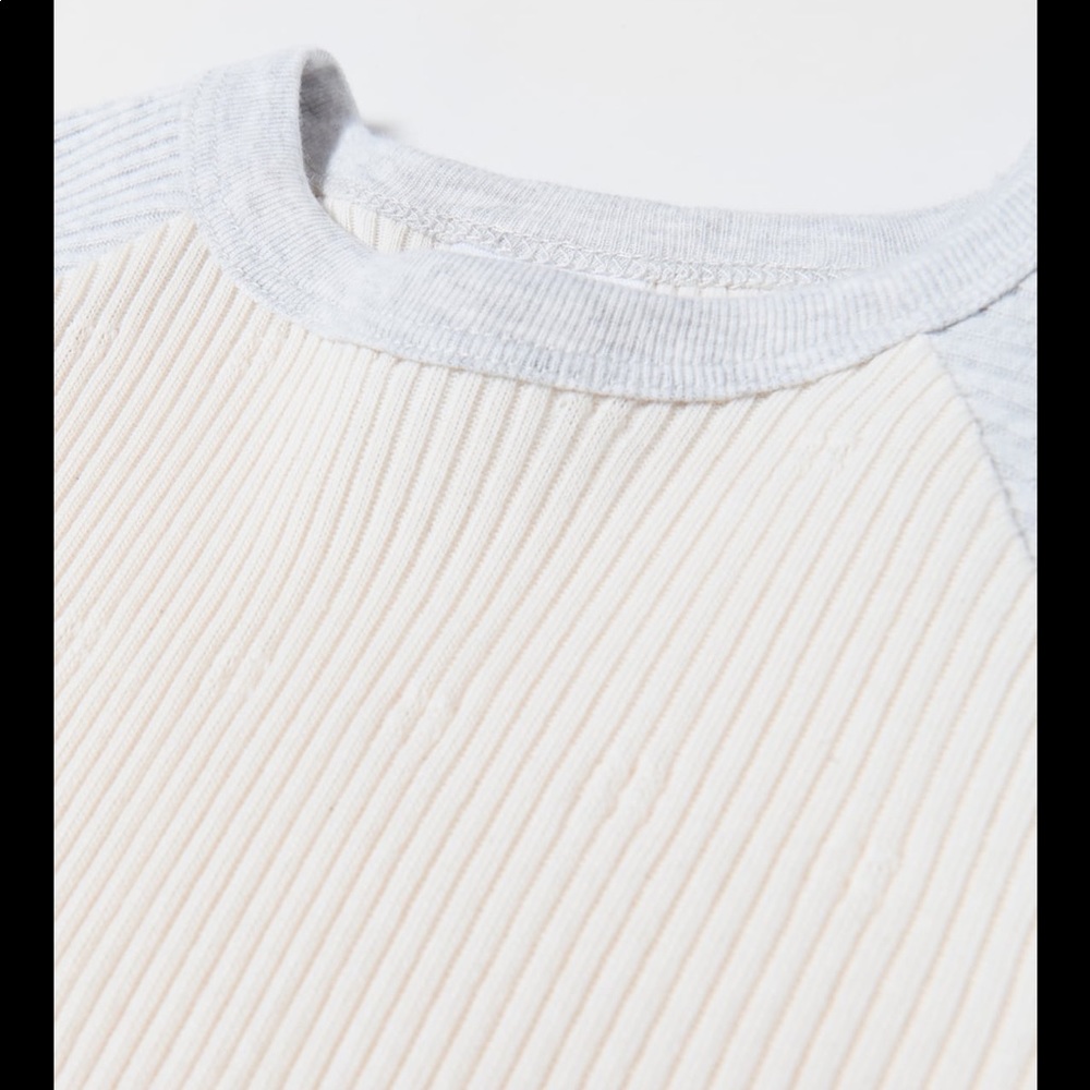 • Zara • Rib Raglan T-Shirt - Picture 2 of 3